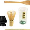 Matcha Tea Set Matcha Whisk, Ceramic Whisk Holder, Tea Scoop, Japanese Matcha Tea Tool Kit