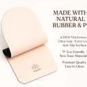 Yoga Mat Extra Long Non-Slip PU & Natural Rubber, 4.5mm Thick, Eco-Friendly Yoga Mat for Hot Yoga, Pilates & Home Workout