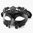 Masquerade Mask for Men - Roman Greek Mask - Venetian Half Face Mask for Mascarade Ball Mardi Gras Halloween Party
