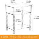 Acrylic Side Table, Clear 3-Tier End Table with Storage, Nightstand for Living Room, Bedroom, Office (Clear, Large)