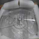 Ceiling Fans with Lights, Flush Mount Ceiling Fan with Lights and Remote, 6 Wind Speeds Smart Low Profile Ceiling Fan for Bedroom, Dining Room and Kitchen 20" (White)