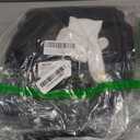 QIHUACOSPVC Halloween Clown Costume Black and White Clown Jumpsuit Outfit With Mask Accessories Set (Full-face, 110)