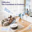 Levoit Standing Fan for Bedroom, CirculAir 120 Oscillating, Quiet 20dB, 9 Speeds, 4 Modes, DC Motor, 2 in 1 Pedestal & Tabletop, 82ft, Remote Control, Sensor, 9H Timer, 908CFM Ultra-High Airflow, 43.7 X 12.5 X 14.5 in