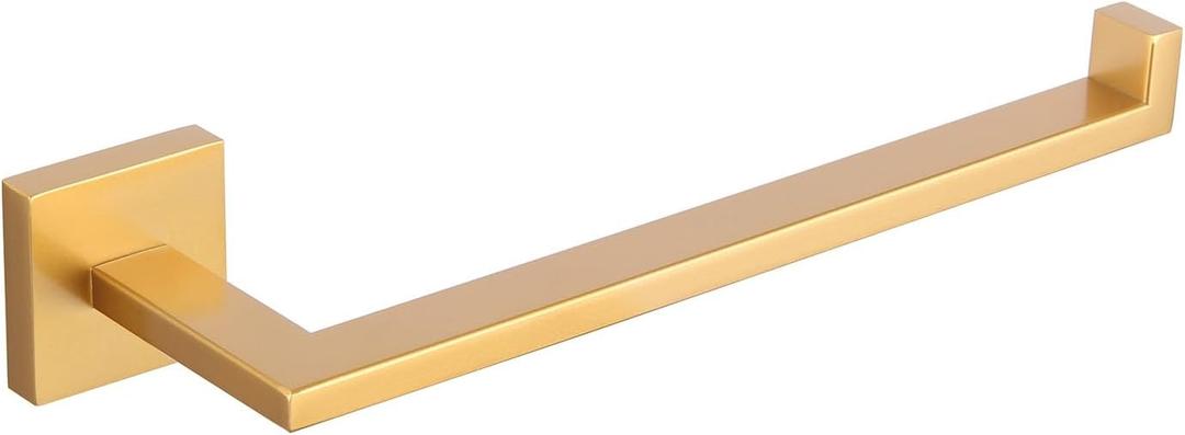 GERZWY Gold Stainless Steel Hand Towel Holder Modern Bathroom Towel Ring Wall Mounted IG1806-BE