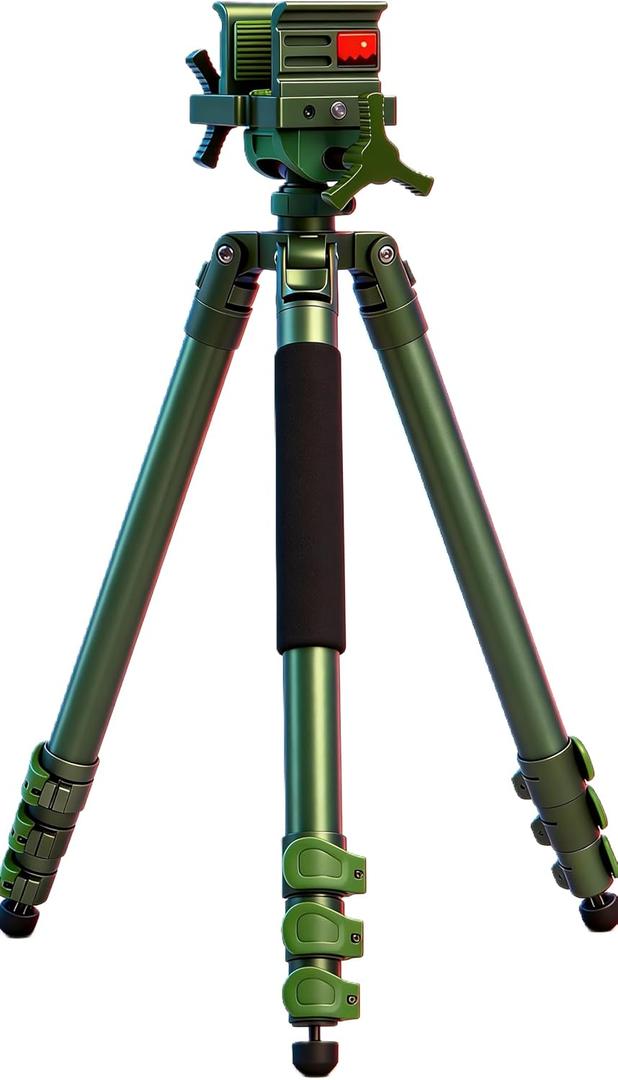 Clamping Tripod Rest Camo Tripod Stand with Integrated Clamp Head Bubble Level Sturdy Aluminum Frame Lightweight Adjustable Legs for Outdoors 31” L x 7” W x 5” H