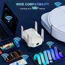 WiFi Extender, 2026 15X Fastest WiFi 6 Booster AX1800 (5.8/2.4GHz) 18,999 sq.ft Long Range and 135+ Devices, WiFi Extender Signal Booster for Home with Ethernet Port (White)