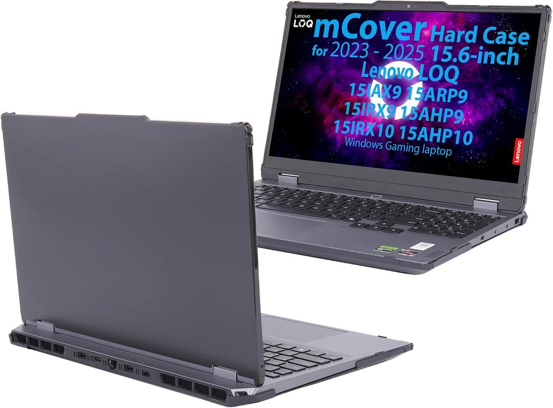 mCover Case ONLY Compatible for 2023-2025 15.6" Lenovo LOQ 15IAX9 15ARP9 15IRX9 15AHP9 15IRX10 15AHP10 Series Windows Computers (NOT for Other Lenovo Models)- Black