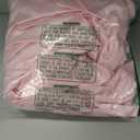 Love's cabin Full Size Satin Sheet Sets - 4 Piece Pink Silky Sheet Set Full with Deep Pocket, Luxury Silk Feel Bed Sheets Full Bedding Set (1 Flat Sheet, 1 Fitted Sheet, 2 Pillow Cases)