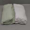 American Baby Company 2 Pack 100% Natural Cotton Fitted Crib Sheets 52" x 28" - Soft, Breathable, Hypoallergenic & Gentle Toddler Bed Sheets, Celery and White, Neutral for Boys & Girls