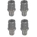 Stainless Steel Adjustable Bullet Feet for 1-5/8" O.D Tubing | Set of 4