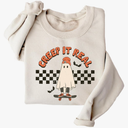 Women's Halloween Sweatshirt Funny Spooky Season Ghost Sweater Gift for Halloween Size 120