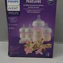Philips Avent Natural Response Baby Gift Set - 3X 4oz Pink Bottles with Slow Flow Nipples (Flow 2), 1x 9oz Pink Bottle with Medium Flow Nipples (Flow 3), 2X Soothie Pacifiers 0-3m, SCD838/03