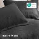 Bedsure Waffle Weave Duvet Cover Queen Size, Luxury, Soft & Breathable Comforter Cover for All Season, 3 Pieces Wrinkle-Resistant Zipper Bedding with 8 Corner Ties, Charcoal Grey