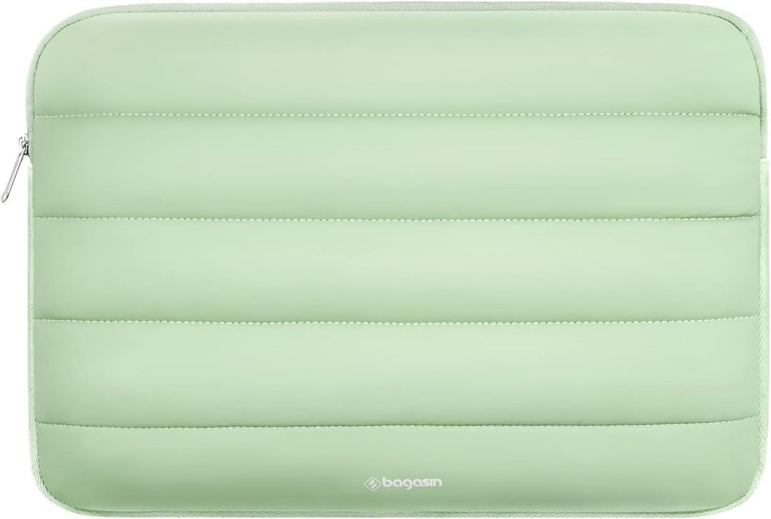 Laptop Sleeve Bag, 13 13.3 Inch Laptop Sleeve Protective Sleeve for MacBook Air Pro M2/M1, MacBook Pro 14, iPad Pro 12.9, HP, Dell, Lenovo, Asus Notebook (Green)