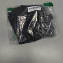 LookbookStore Women's High Waisted Rolled Hem Distressed Jeans Ripped Denim Shorts (S, Black)