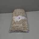 Lush Decor Boho Macrame Tassel Cotton Window Curtain/Room Divider/Wedding Backdrop/Wall Decor, 84" L x 50" W, Neutral (40"W x 84"L (Pack of 1))