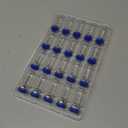 3ml Sterile Vials with Self Healing Injection Port and Sealing Cap, Glass Sterile Vials for Injections 20 Pack Empty Vial, No Liquid