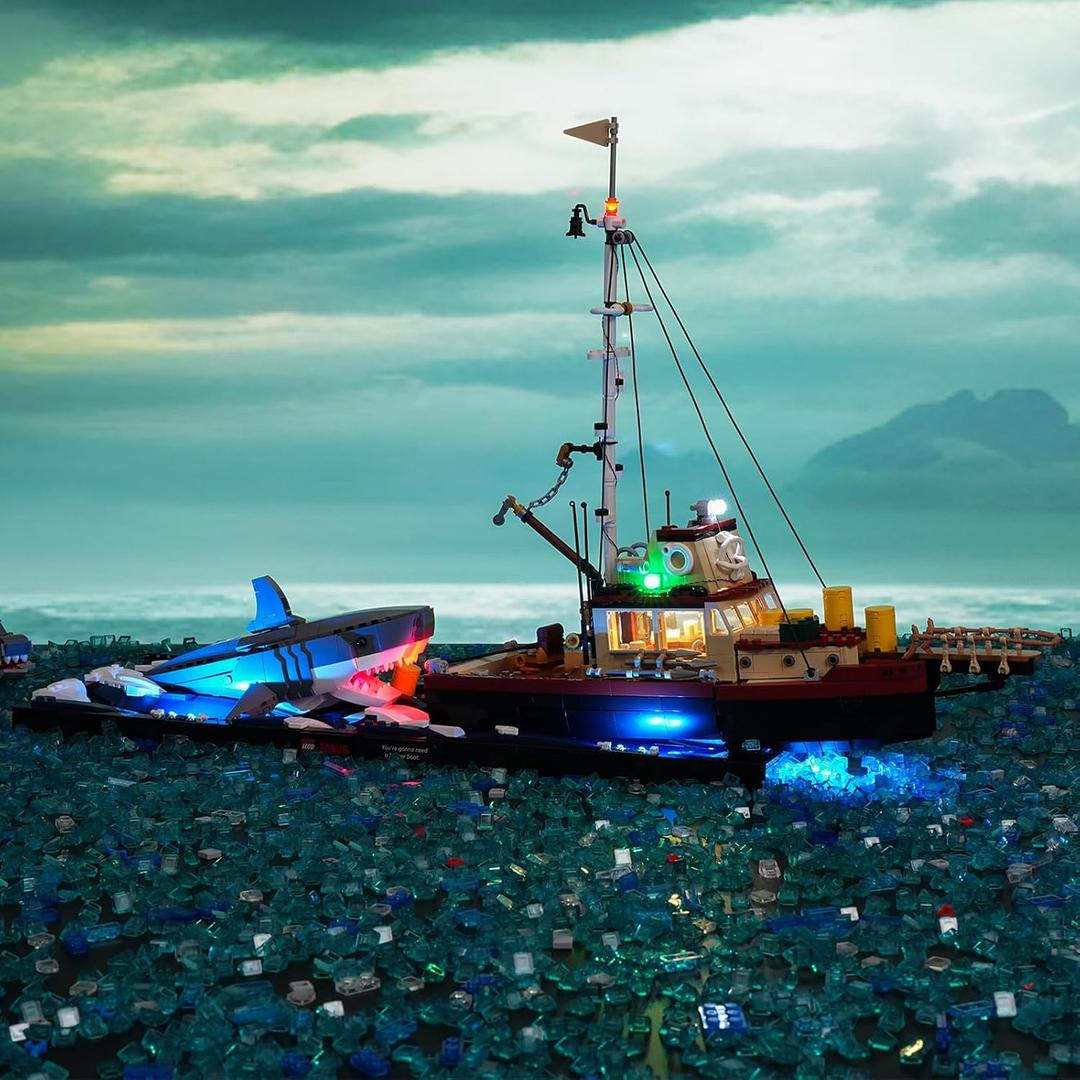 BRIKSMAX 2.0 Light Kit for Lego Jaws -Innovative Led Lighting Compatible with Ideas 21350 - Not Included Lego Set