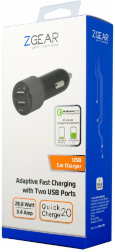 ZGear Fast Charge Car Charger USB