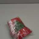 Lanpn Christmas Tree Skirt 16 inch, Velvet Xmas Tree Skirt Winter Christmas Tree Mat for Small Mini Pencil Slim Artificial Trees Winter Home Party Holiday Indoor Xmas Decor (Red, 40cm)