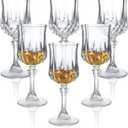 Cordial Glasses,1.7oz/50ml,Shot Glasses Set of 6,shot glasses with stem/shot glasses/Sherry glasses