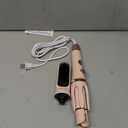 CNV Auto-Rotating Curling Iron with 3 Barrels & Straightener Comb, Anti-Scald, 3 Temp Settings, Travel-Friendly Pink