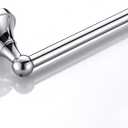 Flybath Toilet Paper Holder Without Cover Brass Bathroom Tissue Roll Bar Wall Mounted, 20 cm / 7.87 inches, Polished Chrome