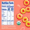 Earth's Best Organic Melty Hoops, Bite-Sized Snacks for Babies 8 Months and Up, Strawberry and Mango, 0.70 Ounce Bags (Pack of 4)