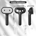 Cat Steam Brush for Grooming and Shedding for Long and Short Hair Pets Deshedding and Hair Removal tool for Dogs & Cats Self Cleaning 4 in 1 Massaging Pet Spray Spritz Defur Comb, Black