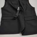 2025 Women's Summer Sleeveless Vest Tops Lightweight Fully-Lined Fashion Casual Work Office Blazers with Pockets (X-Large, 1-black)
