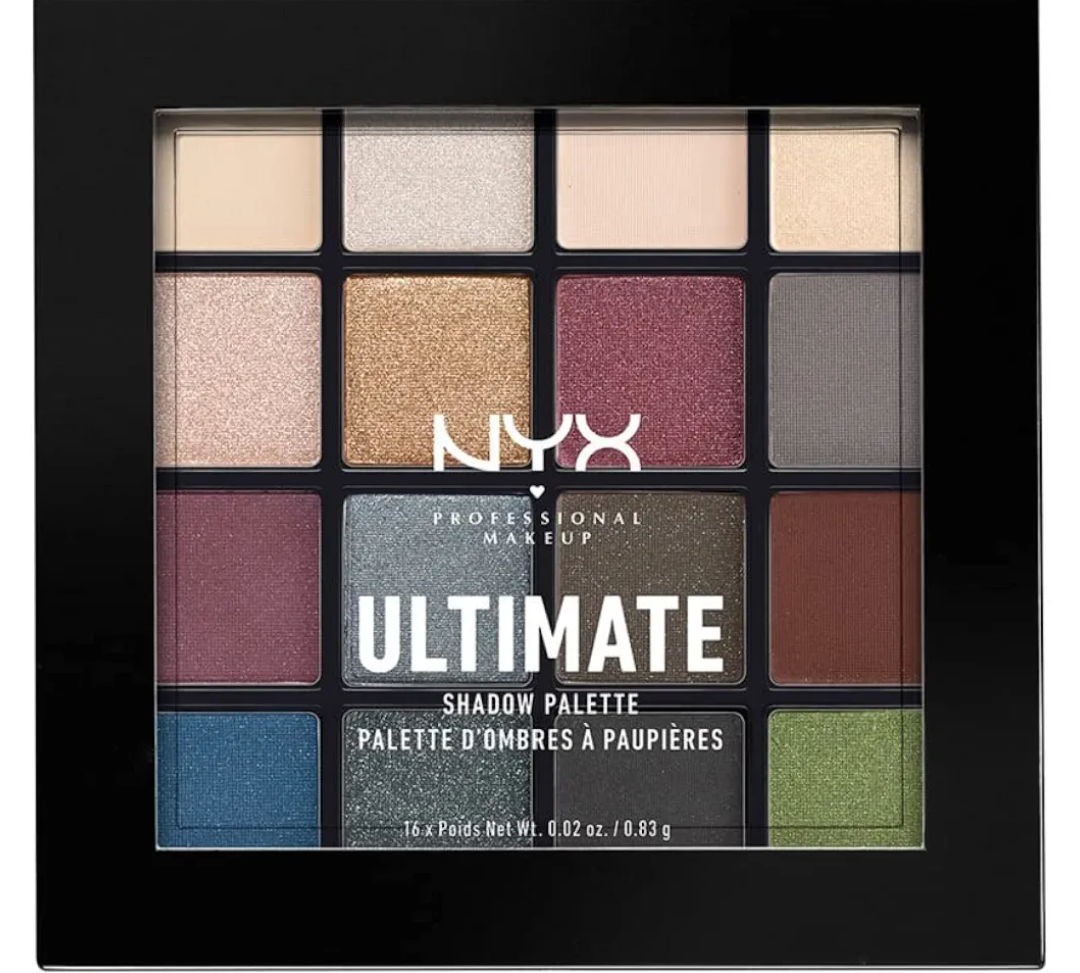 NYX PROFESSIONAL MAKEUP Ultimate Shadow Palette, Eyeshadow Palette - Smokey & Highlight