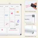 Weekly White Board Dry Erase, Calendar WhiteBoard for Wall 24 x 18