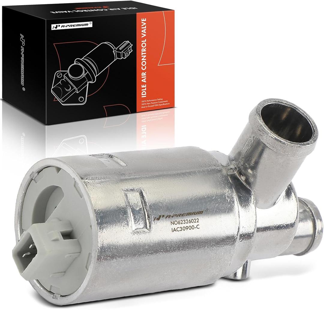 A-Premium Fuel Injection Idle Air Control Valve Compatible with Volkswagen Jetta 1993-1999, Golf 1995-2002, Beetle 1998-1998, Cabrio 1995-2002, Passat 1995-1996 1998-2002, Replace# 037906457E