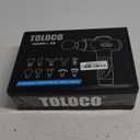 TOLOCO Massage Gun, Upgrade Deep Tissue Back Massager with 10 Replacement Heads, Percussion Massage Guns for Athletes for Pain Relief, Super Quiet Electric Massager for Christmas Gift, Carbon