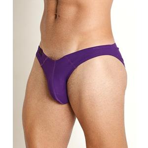 Jack Adams Men's Rib Modal Bikini Brief, Acai, Small