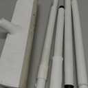 Grout Brush Floor Scrub Brush with Long Handle V Shape 51" Floors Scrubber with Stiff Bristle for Cleaning Bathroom Shower Tile, Patio, Garage, Kitchen, Wall and Deck (Off White)