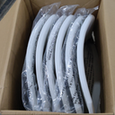 Amazon Basics Sturdy Foldable Plastic Chair, Portable, 350-Pound Capacity, White, 6-Pack