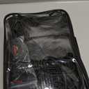 [Premium] 5'x7' Heavy Duty Cargo Net Stretches to 10' x 14', Extra Thick 10mm Cord Bungee Cargo Netting for Pickup Truck Bed, Roof Rack Net & 12 PCS Steel Carabiners