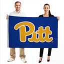 Pittsburgh Panthers College Sports Printed Flag - NCAA Licensed - Nylon - School Banner (Navy Blue) (4' x 6')