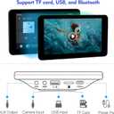 Portable Car Stereo Wireless Carplay & Android Auto, Full HD Touch Screen Portable Car Radio Receiver Automatic Multimedia Support Bluetooth/Phone Link/Maps/Siri/TF/AUX, for All Vehicles