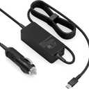 100W Laptop Car Charger USB C Car Charger for Dell Latitude/Precision/XPS, Compatible MacBook Pro/Air,HP Spectre/Elitebook,Samsung Galaxy,Asus,acer,Lenovo ThinkPad/Yoga/Idea Car Laptop Charger