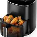 NEWBULIG Air Fryer, 6QT Square Airfryer with Visual Window, 400 Fast Heating Air Fryers Oven with Timer, Auto-Off, Non Toxic & Non Stick, Multiple 12 Modes for Roast, Bake, Dehydrate, Fry, Reheat