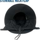 NPJY Sun Fishing Hats with Neck Flap for Men Women UV Sun Protection Safari Hat Wide Brim Bucket Hat