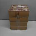 4 x 3.15inch Burgundy Velvet Christmas Ornaments Balls Flocked Christmas Tree Glittering Plastic Balls Xmas Hanging Ornaments 9 Pcs-Red