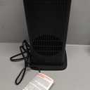 Space Heater for Indoor Use, 1500W Portable 13.78" Electric Heater with Thermostat, Fast Heating, 45° Oscillation, 12H Timer, Quiet & Safe 3D Flame Fireplace Ceramic Heater for Bedroom Office Home