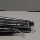 Long Curtain Rods for Windows 72 to 144 Inch, USFOOK 7/8 Inch Heavy Duty Curtain Rod, Telescoping Splicing Black Drapery Rods with Leaf Finials