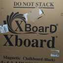 XBoard Magnetic Chalkboard Blackboard 48 x 36, Chalk Board/Black Board with 2 Magnets, Black Aluminium Frame