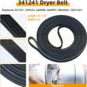 WPW10314173 Roller Drum Support Kit with WP691366 Idler Pulley 341241 Dryer Belt WPW10359269 & WPW10359270 Dryer Drum Shafts Replaces W10314171 8066065 Dryer Belt for Whirlpool Maytag Dryers