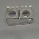 Toothbrush Head Holders, Electric Tooth Brush Head Holder, Wall Mounted Toothpaste Holder for Bathrooms Shower, Adhesive Tooth Brushing Holder Razor Holder Organizer Storage (Silver)