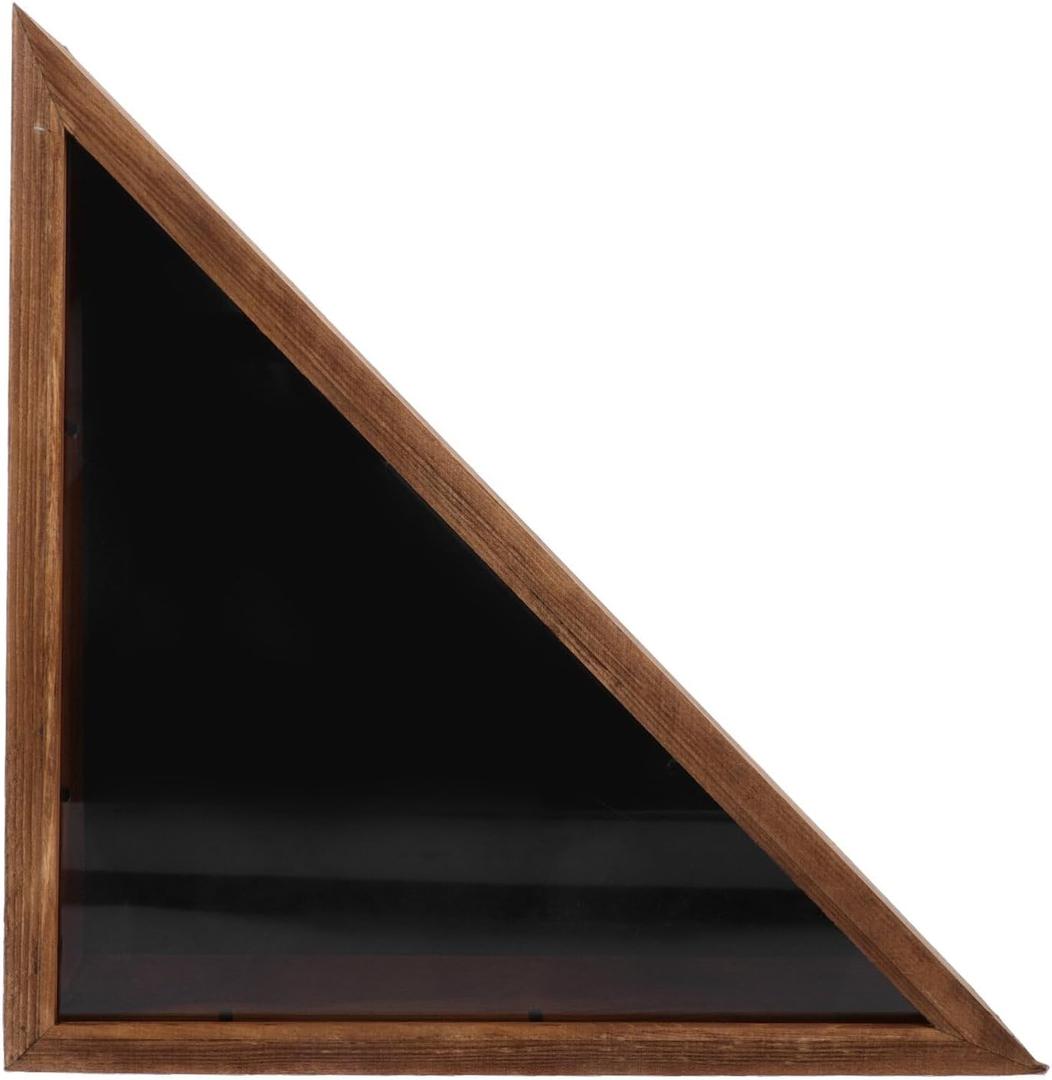 Flag Display Case: Flag Box Display Case - Triangle Shadow Boxes 17.29X8.65in